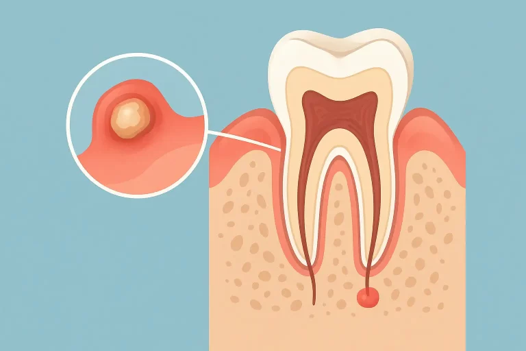 فیستول دندان عصب کشی شده